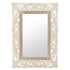 PASQYRE MURI WOODEN WALL MIRROR ANTIQUE BEIGE/WHITE 70Χ2,5Χ100 / CODE 3-95-147-0013