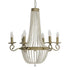 ABAZHUR  TAVANI ME PERLA  W/6 LIGHTS GOLD64X74/130CM/CODE 3-10-872-0064