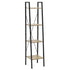 RRAFT METAL/WOOD /SHELF BLACK/NATURAL 34Χ33Χ148CM/CODE 6-50-470-0018