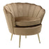 POLTRON VELVET ARMCHAIR BROWN/GOLD 83Χ76Χ78/52 / CODE 3-50-037-0009