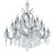 ABAZHUR KRISTAL / CHANDELIER W/18 LIGHTS SILVER/CLEAR D90X78/CODE 3-10-917-0065