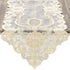 MBULESE  TABLE RUNNER W/LACE CREME 40X140CM/CODE 3-40-240-0084