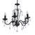 ABAZHUR TAVANI METAL CEILING LUMINAIRE W/5 LIGHTS ANT.BLACK/GOLD 50Χ50Χ45 / CODE 3-10-872-0079