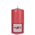 QIRI PARAFFIN CANDLE IN RED COLOR 7X14CM/CODE 3-80-474-0055