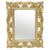 PASQYRE POLYRESIN WALL MIRROR IN ANTIQUE GOLD COLOR 2H 40Χ3X50