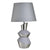 ABAZHUR TAVOLINE METAL/CERAMIC TABLE LUMINAIRE GREY/SILVER Φ25Χ46 CODE 3-15-711-0084