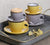 SET/6 FILXHANE KAFE STONEWARE ESPRESSO CUP WITH SAUCER 100CC/CODE HUN412K6