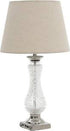 ABAZHUR TAVOLINE GLASS/METAL TABLE LAMP IN BEIGE COLOR D28X52CM/CODE 3-15-711-0054