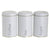 SET VAZO  3 COPE  METAL COFFEE/SUGAR/TEA CANISTER WHITE D10X16cm/CODE 6-60-151-0015