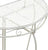 KREDENCE METALIKE METALLIC CONSOLE TABLE WHITE 74Χ37Χ74CM/CODE 3-50-207-0079