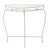 KREDENCE METALIKE METALLIC CONSOLE TABLE WHITE 74Χ37Χ74CM/CODE 3-50-207-0079