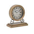 ORE TAVOLINE METAL/WOOD TABLE CLOCK GOLD 20X10X23/CODE 3-20-773-0350