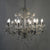 NDRICUES METAL CHANDELIER W/8 LIGHTS CHAMPAGNE/CLEAR 60X60X55CM/CODE 3-10-048-0014