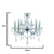 ABAZHUR TAVANOR  ACRYLIC/GLASS CHANDELIER LAMP W/5 LIGHTS D-45X46/100CM/CODE 3-10-917-0001