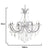 ABAZHUR ACRYLIC/GLASS CHANDELIER W/8 LIGHTS AND K9 DROPLETS  D-88X92/120/CODE 3-10-917-0045