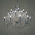 ABAZHUR KRISTAL / CHANDELIER W/18 LIGHTS SILVER/CLEAR D90X78/CODE 3-10-917-0065