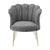 POLTRON VELVET ARMCHAIR GREY 75X75X83/43 / CODE 3-50-012-0006