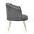 POLTRON VELVET ARMCHAIR GREY 75X75X83/43 / CODE 3-50-012-0006