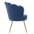 POLTRON VELVET ARMCHAIR BLUE 76X60X80/45CM/CODE 3-50-372-0009