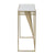 KREDENCE METALIKE METAL CONSOLE TABLE W/MIRROR GOLDEN 120Χ35Χ80 / CODE 3-50-731-0008