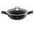 TENXHERE E CEKET/Shallow pot with lid, 28 cm, Black Silver Collection/CODE BH-1850