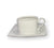 SET FILXHANE 6 COPE COFFEE CUP/SAUCER QUADRO PLATIN/CODE SET55.001.17PL