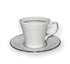 SET FILXHANE 6 COPE COFFEE CUP/SAUCER 2440/ II  SUZANA PLATIN/CODE SET06.002.17PL