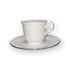 SET FILXHANE 6 COPE TEA CUP SAUCER REGINA PLATINE  / CODE SET53.001.16PL