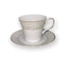 SET FILXHANE 6 COPE COFFEE CUP/SAUCER PASSION/CODE SET24.262.17