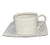SET FILXHANE 6 COPE COFFEE CUP/SAUCER QUADRO PLATIN/CODE SET55.001.17PL