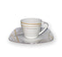 SET FILXHANE 6 COPE COFFEE CUP/SAUCER GLORY PLATIN/CODE SET50.285.17