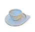 SET FILXHANE 6 COPE COFFEE CUP/SAUCER DROP / I PLATIN/CODE SET38.001.17PL