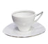 SET FILXHAN CAJI 6 COPE TEA CUP/SAUCER TRIC PLATINE /CODE SET35.001.16PL