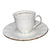 FILXHANE 6 COPE COFFEE CUP/SAUCER JASMINE GOLD   / CODE SET29.001.17GL