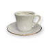 SET FILXHANE 6 COPE COFFEE CUP/SAUCER KAMELIA GOLD/CODE SET41.001.17GL