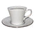 SET FILXHANE 6 COPE COFFEE CUP/SAUCER 2440/ II  SUZANA PLATIN/CODE SET06.002.17PL