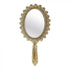 PASQYRE POLYRESIN HAND MIRROR IN ANTIQUE GOLDEN COLOR 12.5X2.5X25CM/CODE 3-95-117-0008