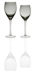 SET GOTA 6 COPE WINE GLASS FOOT 28CL IRID SMOKE/CODE 52.013.54