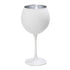 SET GOTA VERE 6 COPE WINE GLASS WHITE SILVER  655CC/CODE RAB320K6