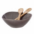 SALLATJERE PORCELANI BEIGE  ME LUGE BAMBU/CODE 26.000.933