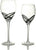 SET GOTA 6 COPE WINE GLASS FOOT 28CL X-TREME BLACK/CODE 52.989.54